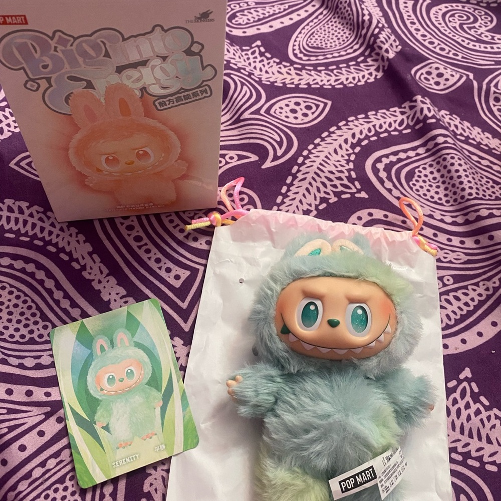Pop Mart Blue and Green Collectible Figure